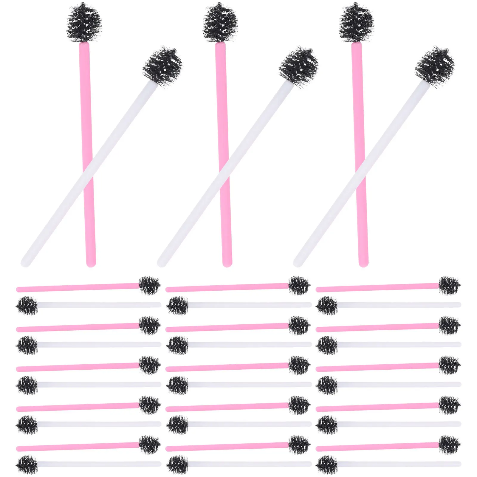 100 Stuks Wimperborstels voor Extensions Dagelijkse Make-up Waterdichte Mascara Wands Compact Wegwerp Schoonheidsproducten Gevoelige Huid