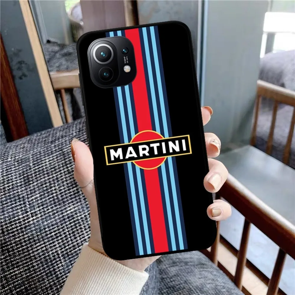 Racing Martini Phone Case For Xiaomi Mi 5X 8 9 10 11 12 Lite Pro 10T PocoX3pro PocoM3 Note 10 Pro Lite