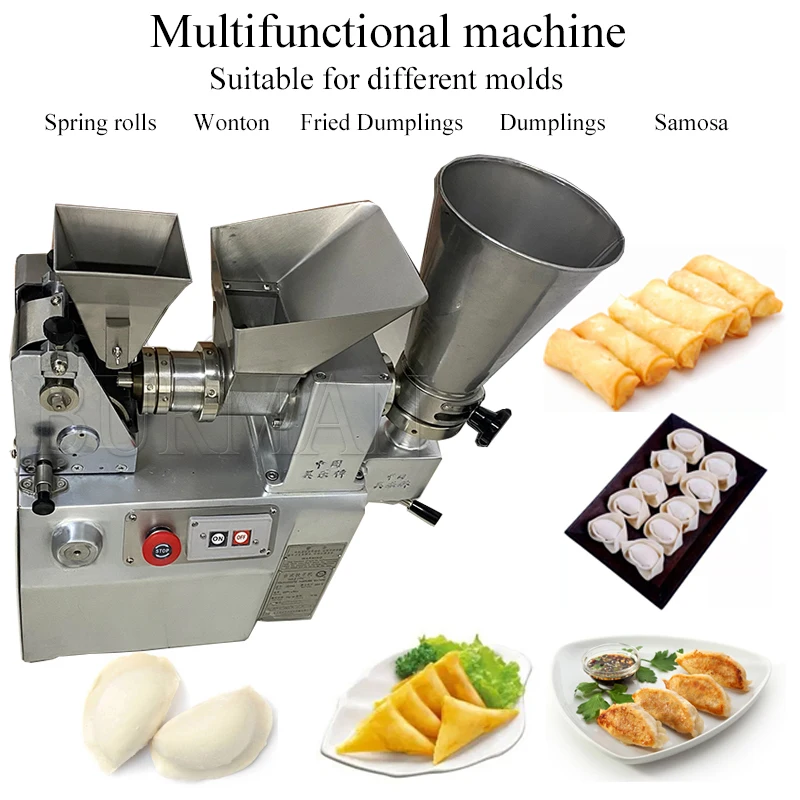 750W Electric Automatic Curry  Samosa Dumpling Spring Roll Making Machine