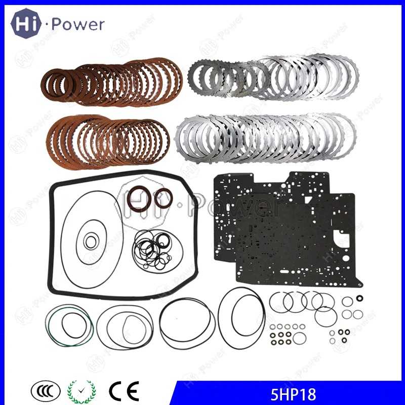 Kit de Reparo Completo para Transmissão Automática 5HP18 5HP-18, Placas de Fricção e Aço para BMW 1991-UP, Discos de Caixa de Câmbio, Kit de Revisão de Vedantes ZF5HP18