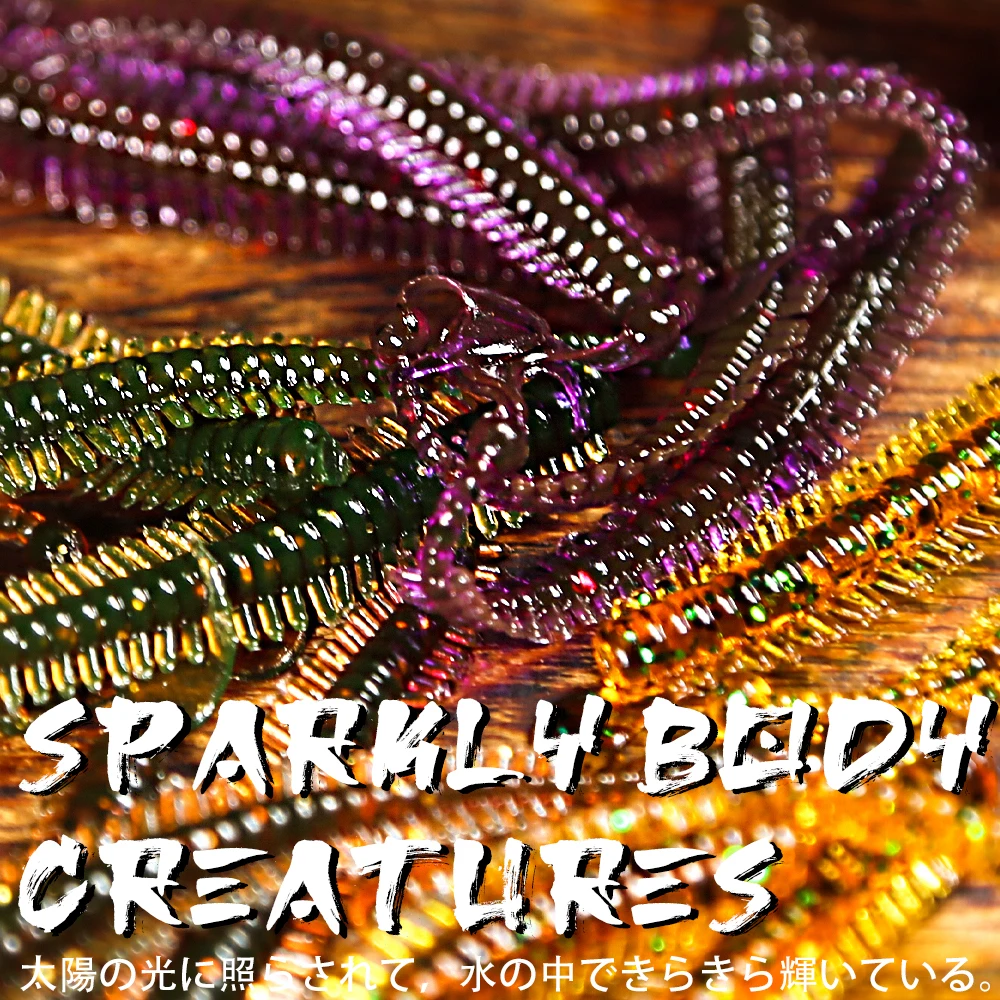 PEAK 50mm/65mm Weiche Köder Wurm Angeln Künstliche Silikon Bass Pike Minnow Swimbait Jigging Kunststoff Köder – Detail 3
