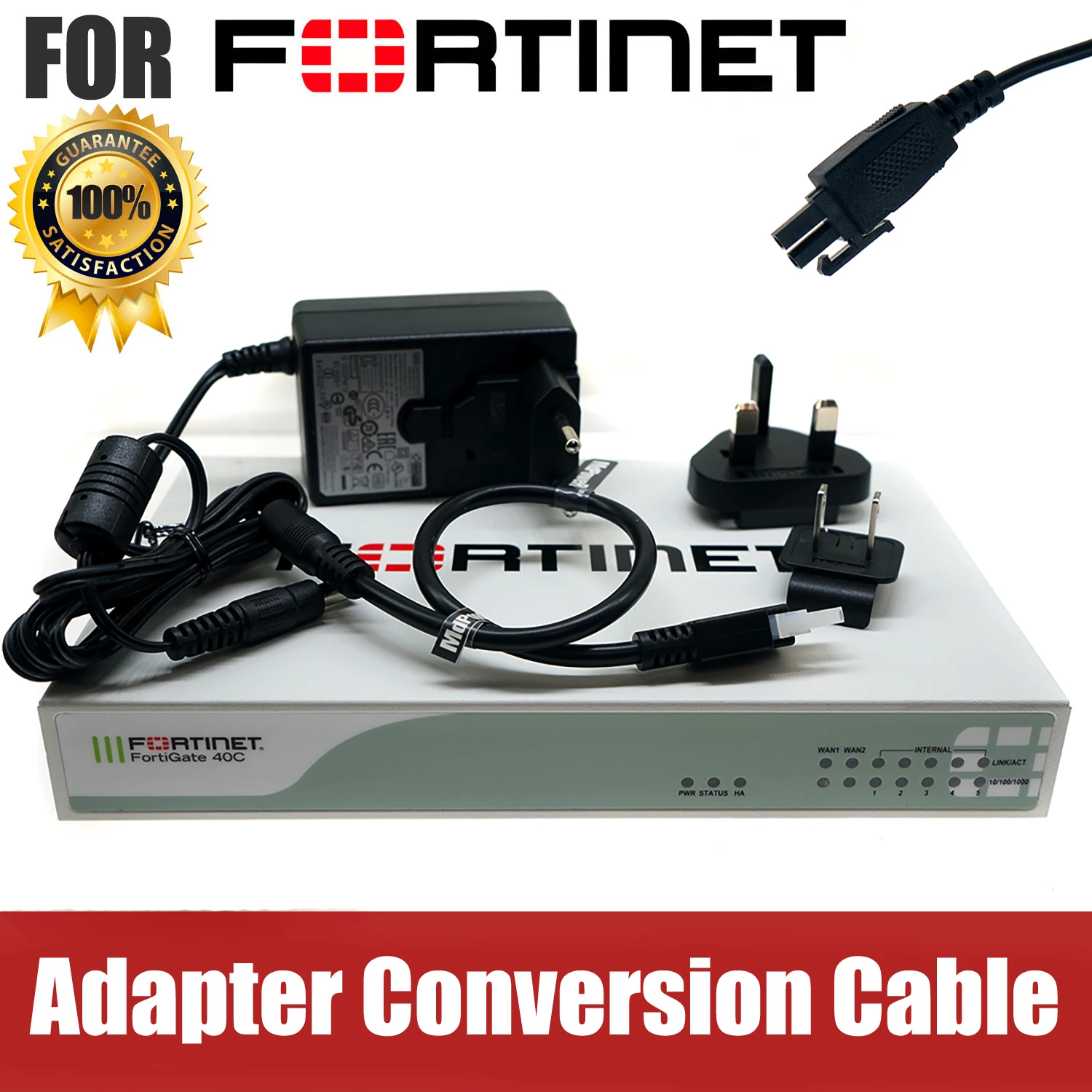 

Power supply Adapter Cable Conversion Interface plug for FORTIGATE FORTINET firewall FSP036-RBBN2 FSP036-RAB 12V 3A 5A 2.5A 2A