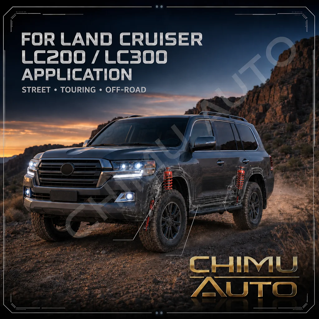 【CHIMU AUTO】for Toyota Land Cruiser LC200 LC300 Height Adjustable Coilover Suspension Lift Kit Shock Absorber Control Arms