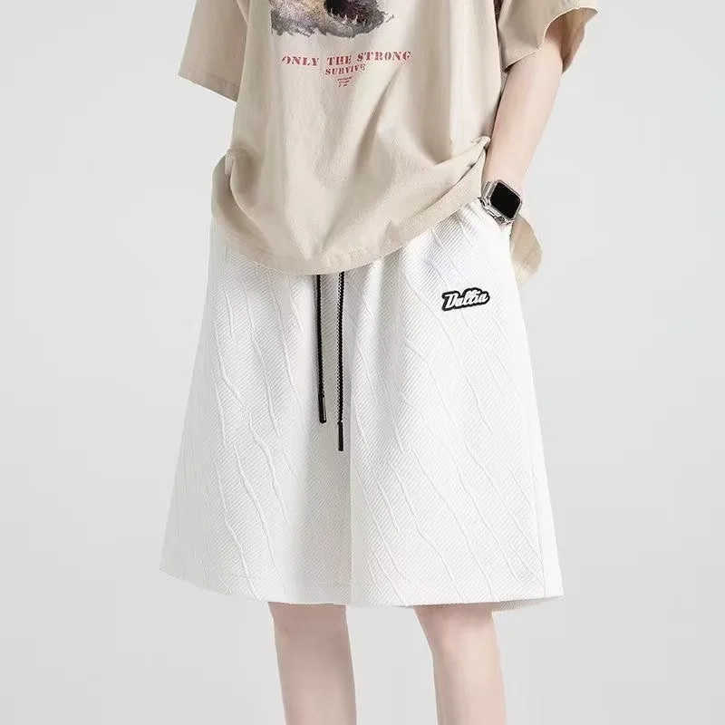 

Summer Gym Shorts for Men Baggy Casual Joggers Fashion All-match Soft Streetwear Handsome Simple Students Holiday Trend Style