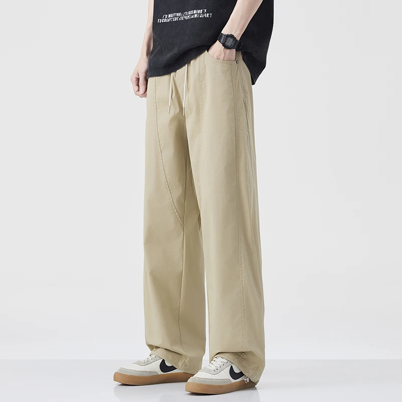 

Летние горные уличные свободные прямые повседневные брюки мужские американские трендовые японские брюки в стиле ретро