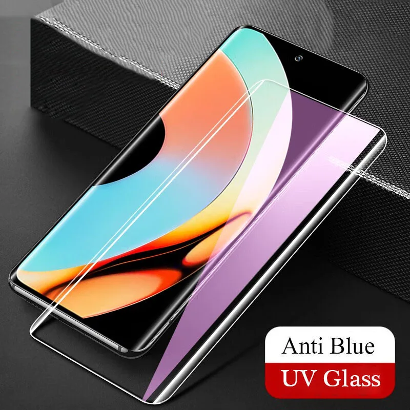 3D UV liquid Tempered Glass For OPPO Realme 10 Realme10 Pro Plus Screen Protector For Realme10Pro+ Clear Anti Blue Matte UV Film