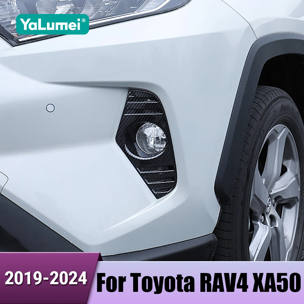 Auto Nebelscheinwerfer Lampenabdeckung Trim Schutz Dekoration für Toyota RAV4 XA50 2019 2020 2021 2022 2023 2024 Hybrid Zubehör
