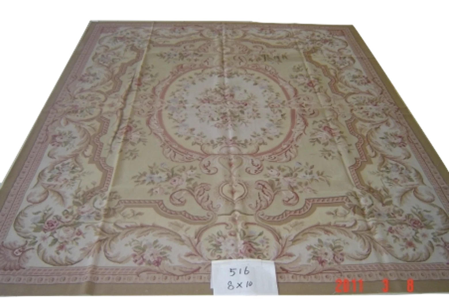 

Free shipping 8'x10' Aubusson rugs handmade woolen carpets Beige and medallian aubusson rugs for home decoration bedrooom rugs