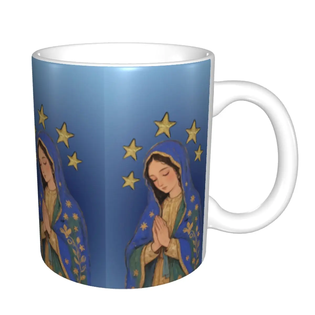 Personalized Virgin Mary Coffee Mugs DIY Ceramic Tea Milk Mug Cup