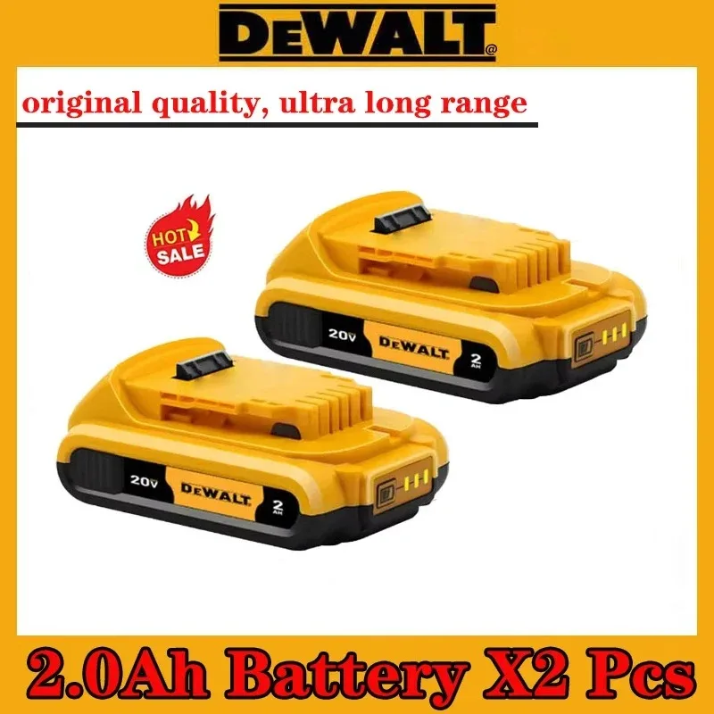 100% Genuine Dewalt 20V Battery, 2AH 6AH Rechargeable Lithium Ion Battery, Dewalt DCB200 DCB206 Power Tool Replacement Battery image 3