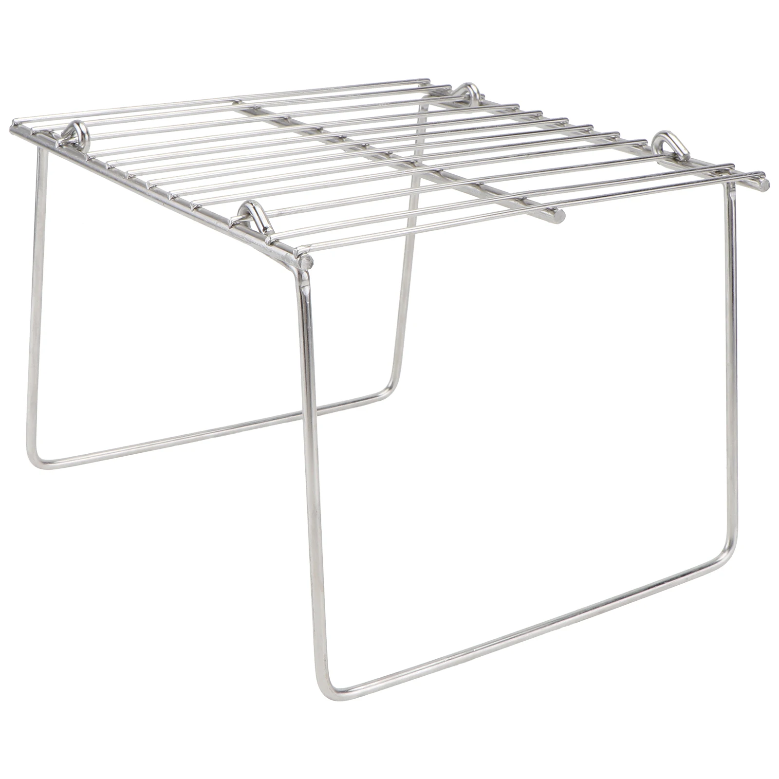 

Portable Barbecue Grill Stainless Steel Camping Rack Outdoor Stove Grate Tool Compact Size Durable Practical Long Life Easy
