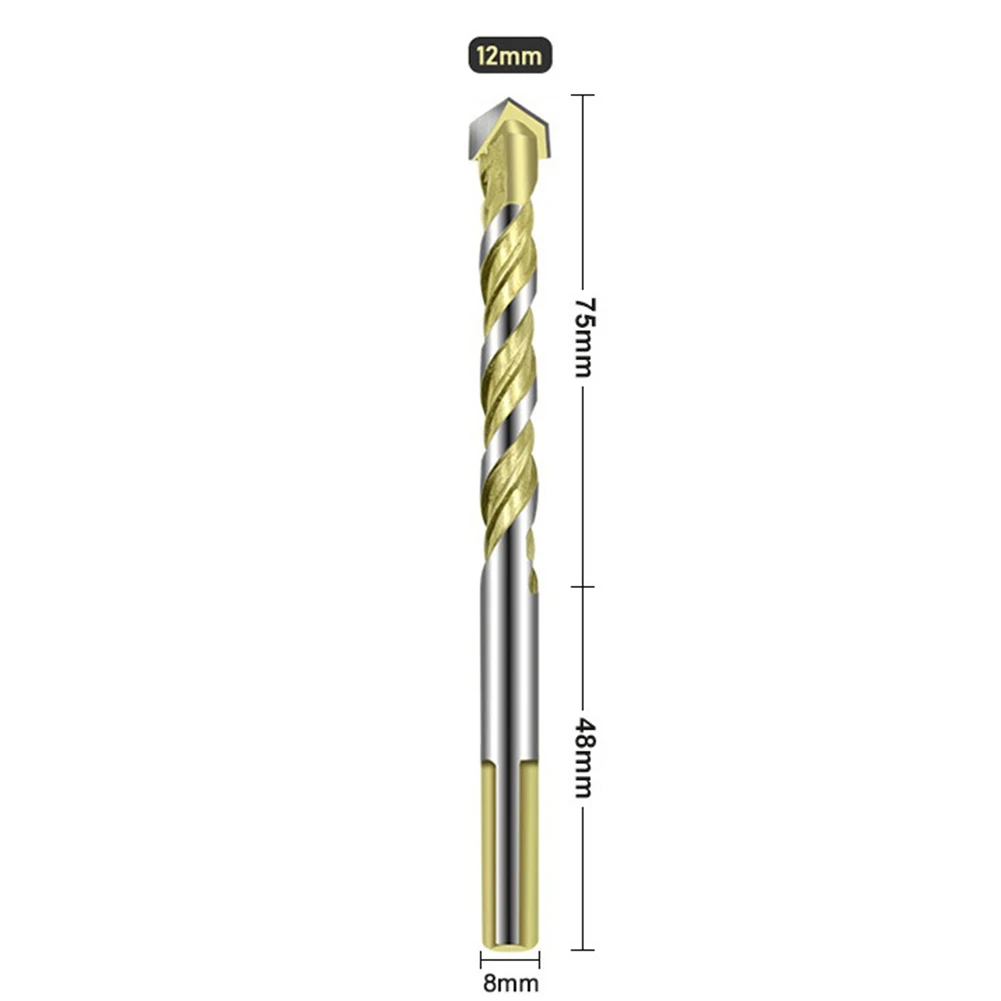 Exquisite Carbide Tip Drill Bit Drill Bit Tile Wood Metal 5/6/8/10/12mm Carbide Ceramic Concrete Multifunctional
