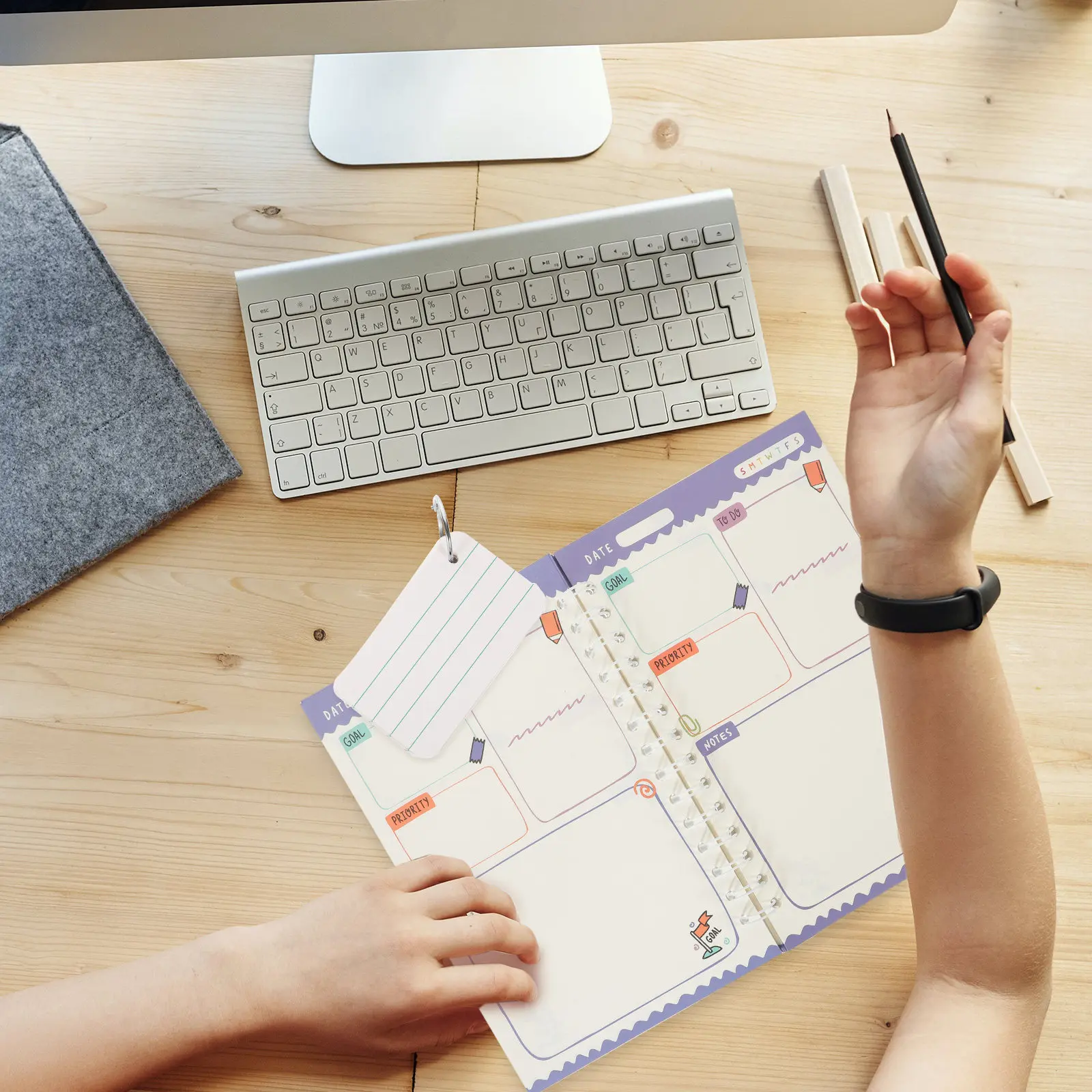 

1Set Blank Memo Cards for Word Dictation Study Notes DIY Vocabulary Flashcards Creative Writing Practice Portable Smooth Paper