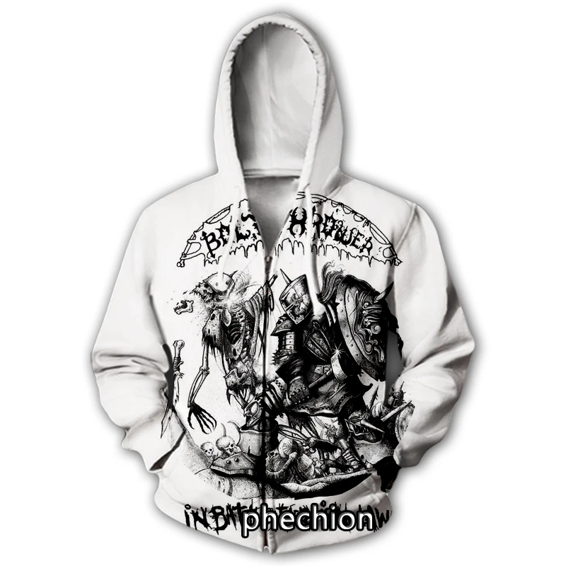 phechion New Fashion Men/Women Bolt Thrower 3D Print Long Sleeve Zip Hoodies Casual Men Loose Sport Zip Hoodies Tops J11