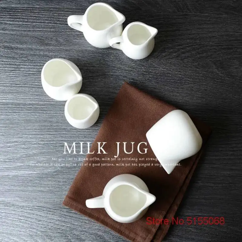 Mini Creamer Cafe Barista Milk Jug Espresso Coffee Maker Accessories Coffeeware Ceramic Milk Tank Pitcher Cup Factory Wholesale