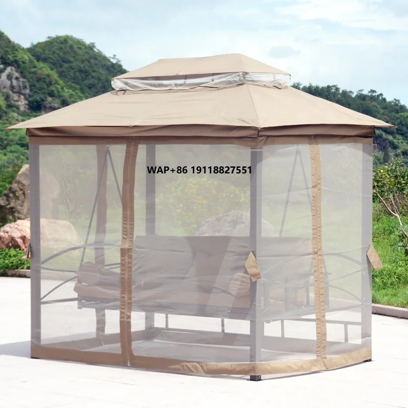 

Hot Selling Outdoor Furniture Garden 3 Seaters Patio Swing Chair Hammock With Gazebo Tent