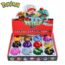 12 pçs/set pokemon poke bola figura brinquedos anime pikachu bolso monstro animal de estimação elf pvc estatueta ação coleção modelo bonecas presentes
