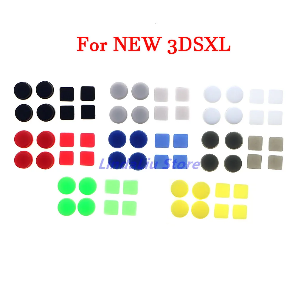 8pcs=1set Upper and lower screw rubber feet cover for New 3DSLL/3DSXL screw dust plug cover rubber plug For New 3DSXL LL