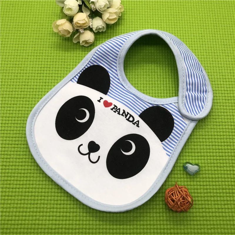 1pc Mix Waterproof Baby Boys Girls double-sided saliva bib Newborn Feeding Bandana Saliva Towel Children cotton Bibs Burp Cloth