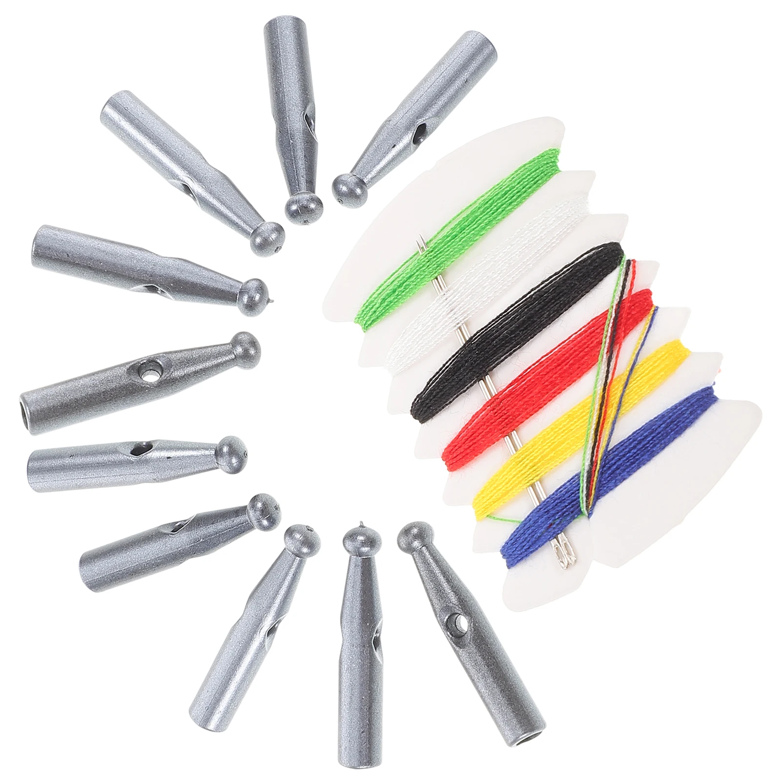 

10PCS Umbrella Bead Accessories 3mm Hole Light Gray Plastic Tail Beads for Long-handled Umbrella Repair Parts Folding Bone