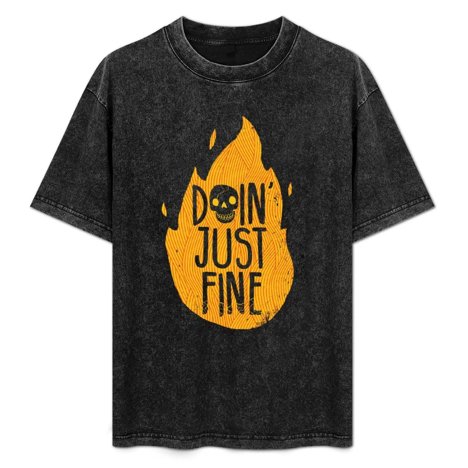 

Doin' Just Fine T-Shirt Anti-Fade Casual Tee Shirt