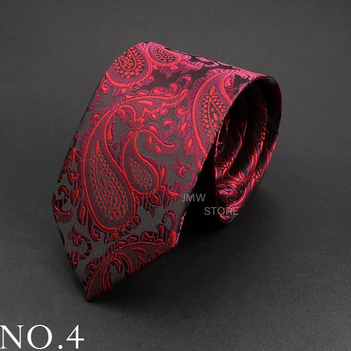 Neue Design Hochzeit Männer Krawatte Grau Braun Grün Paisley Blume Krawatten Männer Business Dropshipping Bräutigam Kragen Zubehör Geschenk – Detail 4