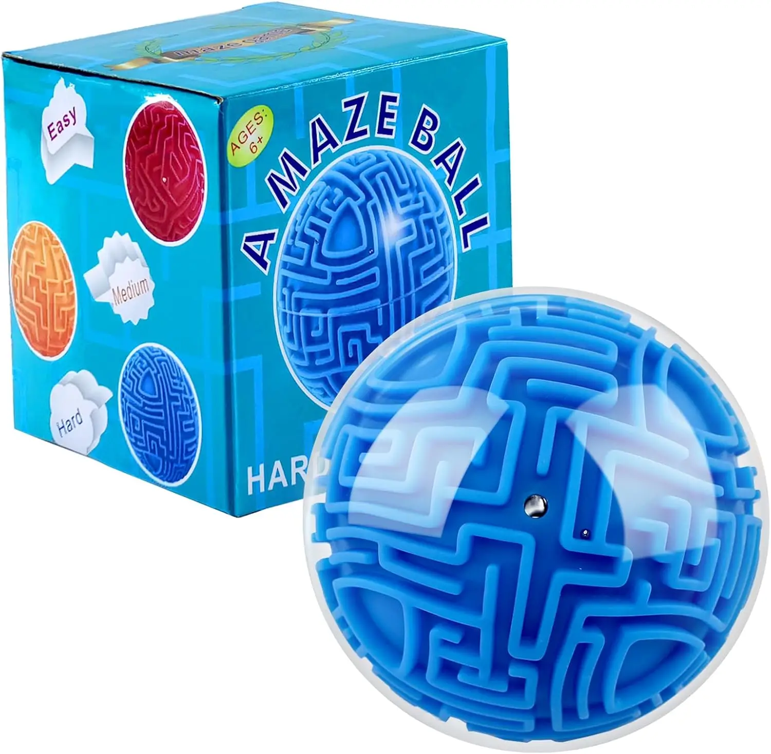 

3D Puzzle Gravity Maze Ball Cube Toy Gifts for Kids Students Adults Carnival, Educational Challenges Brain Teasers Game