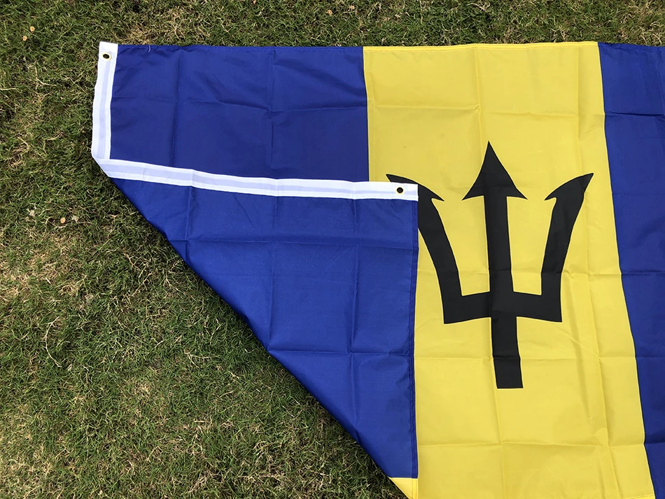 SKY FLAG Barbados Flag 90x150cm High Quality Double Sided Printed Polyester hanging Barbados Flag For Decoration