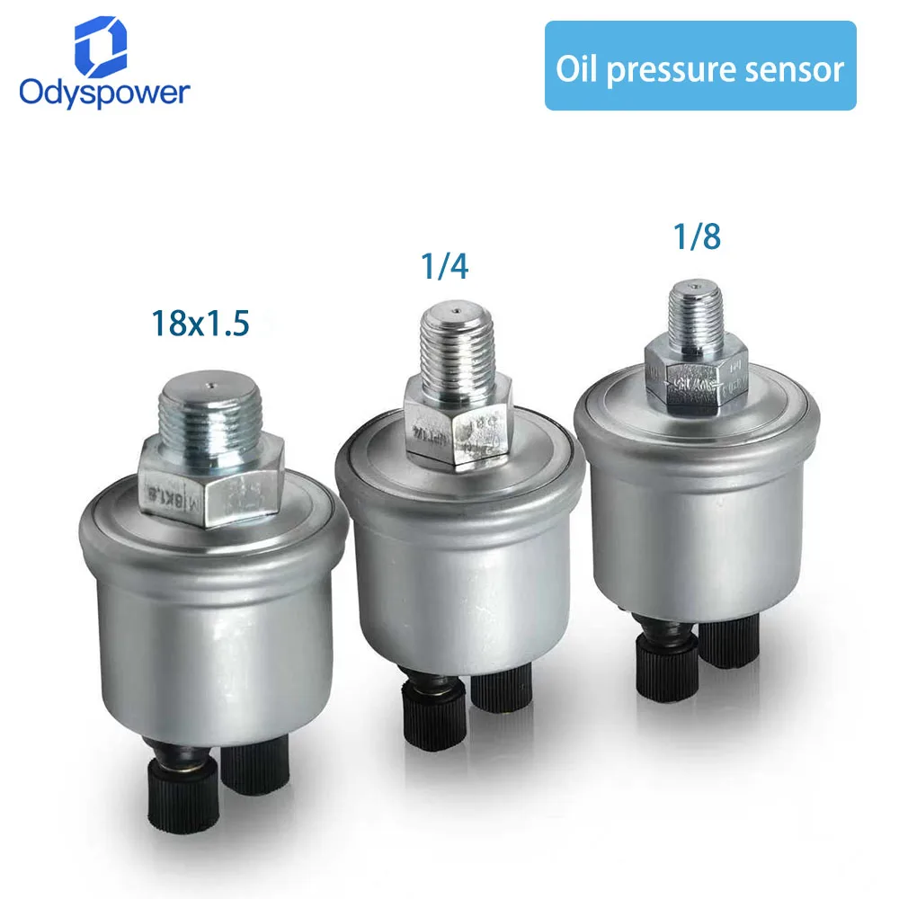 

Universal Generator VDO Oil Pressure Sensor 1/8NPT 1/4NPT 0-10bars Diesel Genset Part Pressure Measuring Instrument Alarm Sensor