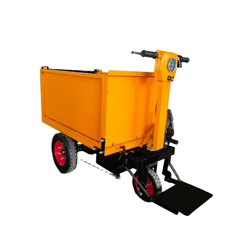 

3 Wheels Engineering Construction Site Cart Trolley Electric Dump Cart Hand Push Ash Hopper Mini Truck Dumper