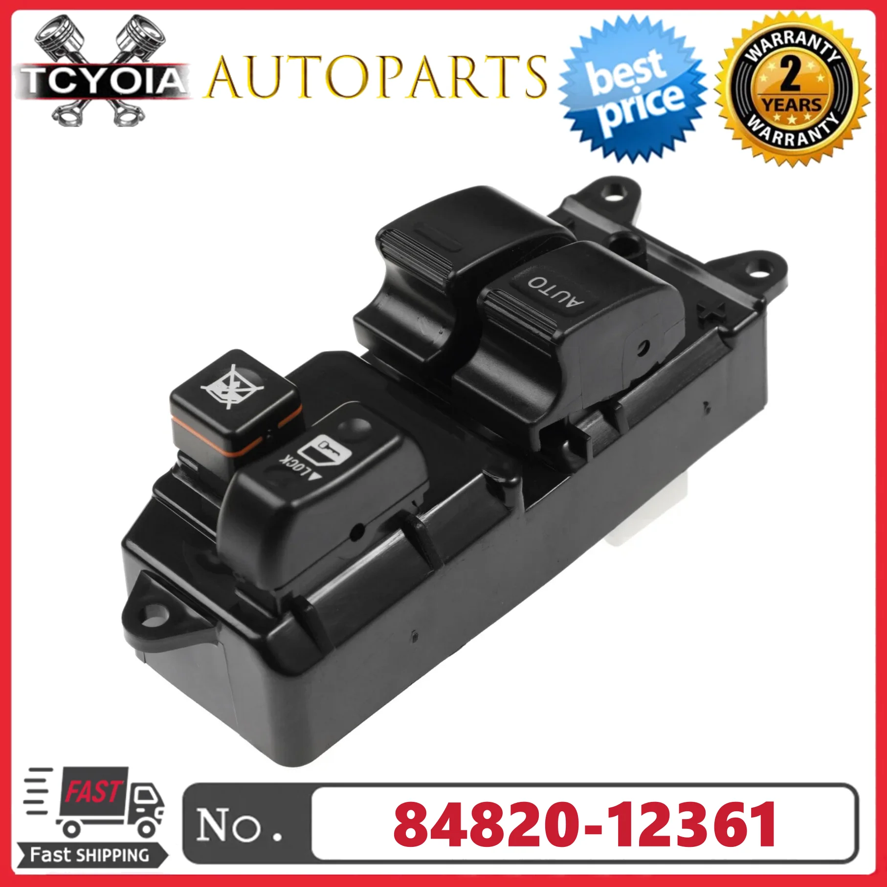 

84820-12361 8482012361 Left Master Power Window Door Switch For Toyota Corolla E11 1997-2002