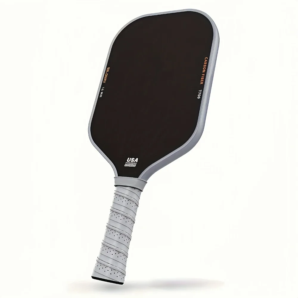 16mm T700 Carbon Fiber Pro Pickleball Paddle with Textured Grip & High-Friction Surface for Superior Control and Enhanced Grip