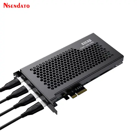 Ezcap335 PCI-E 4Ch HDMI PCIE Video Capture Grabber Board Card For Multicam Live Streaming Camcorders DSLRs Action Camera Laptop