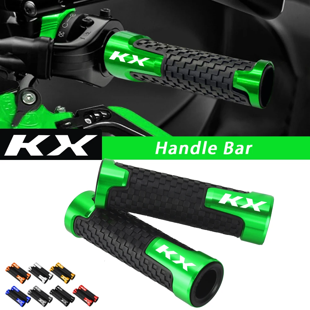 دراجة نارية 7/8 "22 مللي متر عدم الانزلاق مقود قبضة المطاط المقود القبضات لكاواساكي KX65 KX80 KX85 KX125 KX250/X/F KX450/X KX450F #1