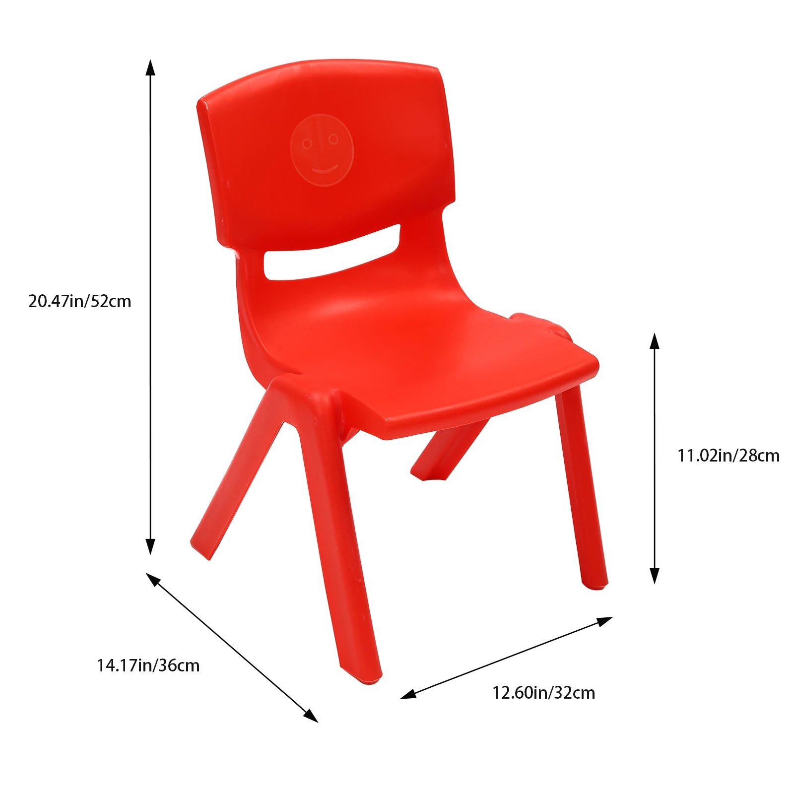 6Pcs Stackable School Chairs Kids Plastic Stack Chairs Toddlers Classroom Chairs PP Colorful Kids Learning Chairs