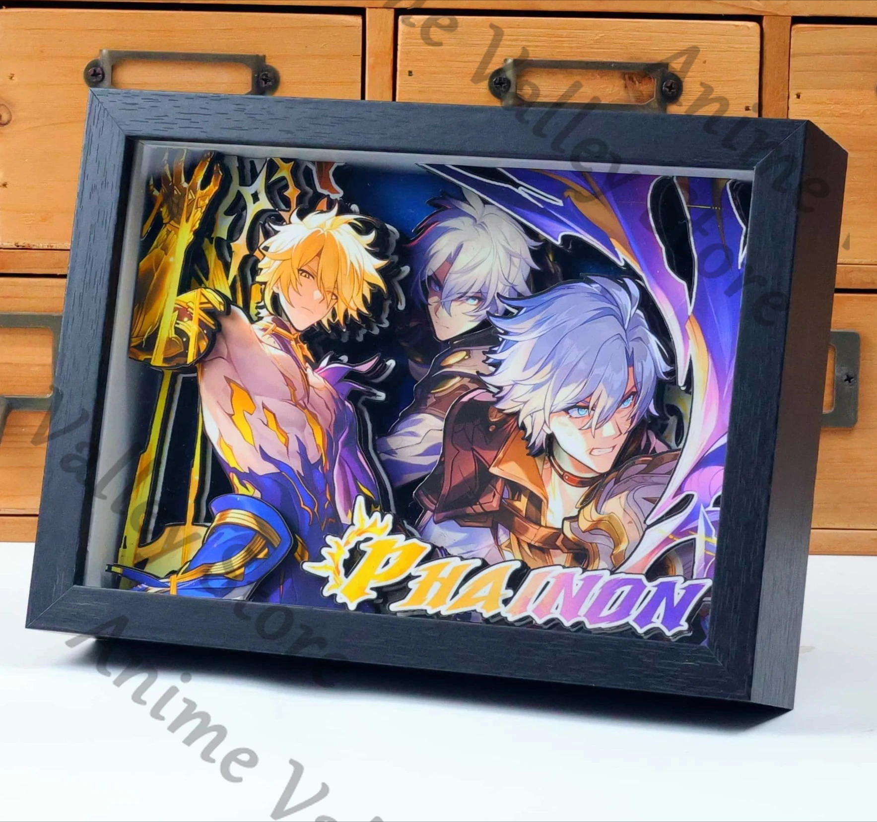 

Anime Honkai: Star Rail Phainon Castorice Mydei Kafka Cosplay Photo Frame Standing sign Cartoon handmade model hang picture xmas