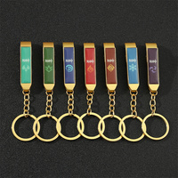 Game Genshin Impact Keychain, Creative Bottle Opener, Spirit Magic Mirror, Qingwen Emperor Xiao, Luminous 7 Element Jewelry