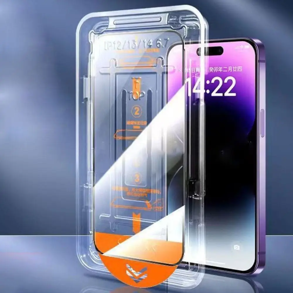 9H صلابة المقسى فيلم عالية الوضوح أفلام زجاجية خالية من الغبار مقاومة للخدش حامي الهاتف آيفون 17/Air/Pro/Pro MAX