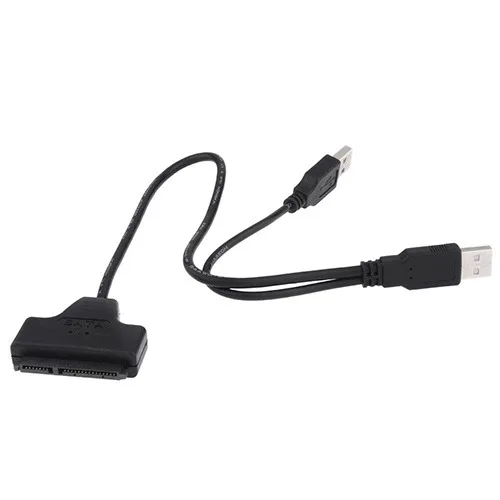USB 2.0 to 2.5inch 22 7+15 Serial ATA SATA 2.0 HDD/SSD Adapter Converter Cable