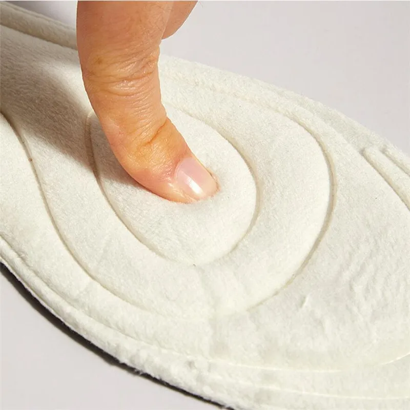 Wärmeisolierende Fleece-Einlegesohle, dick und weich für Schuhe, dicke weiche Massage-Einlage, Kaschmir-Winter-Thermo-Einlegesohlen für Männer und Frauen. – Detail 5