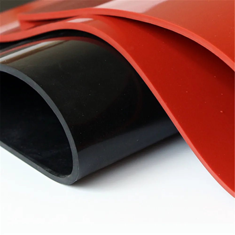 Black Silicone Sheet, Rubber Matt, Silicone Sheeting for Heat Resistance 1mm/2mm Red/Black Silicone Rubber Sheet 250X250mm