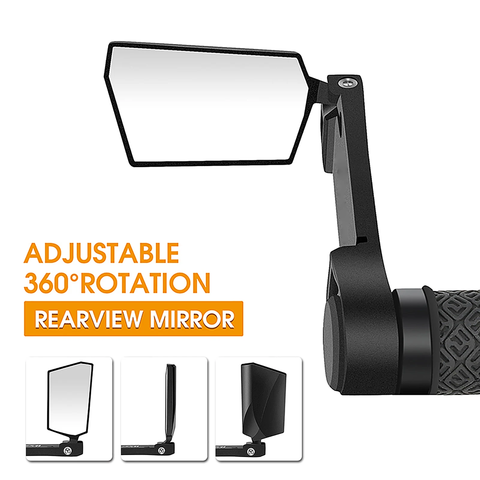 Bike Mirror Cycle Rear View Mirror Foldable 360 Degree Rotating Rearview  Mirrors Handlebar Safety Mirror for Mountain Road Bike