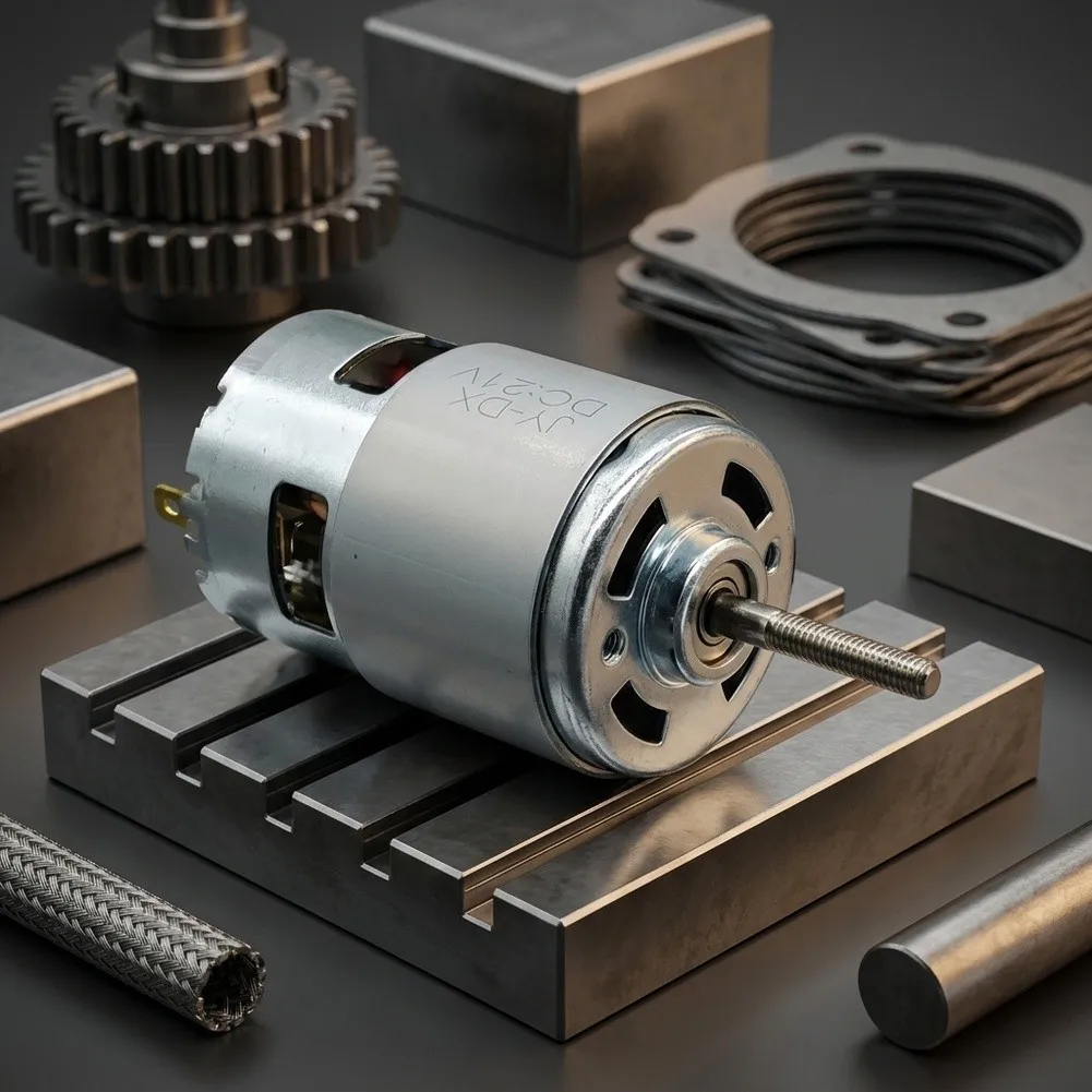 For Rapid Movement Tasks Silver High Torque Motor High Performance Dc Motor Motor Robust Torque Generation Compact Factor Design