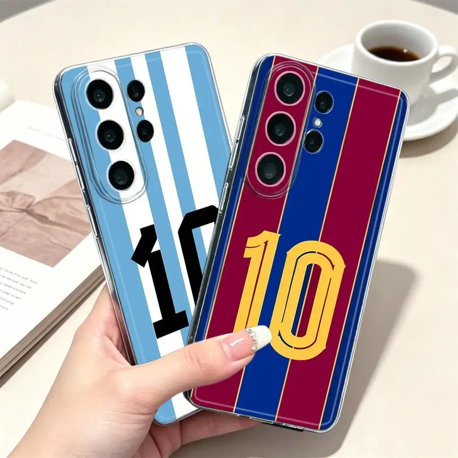 Case for Samsung Galaxy S26 S22 FE S20 Plus Note 20 Ultra 10 S21 S24 S23 Ultra S25 Edge Phone Cover Stripe Number 10