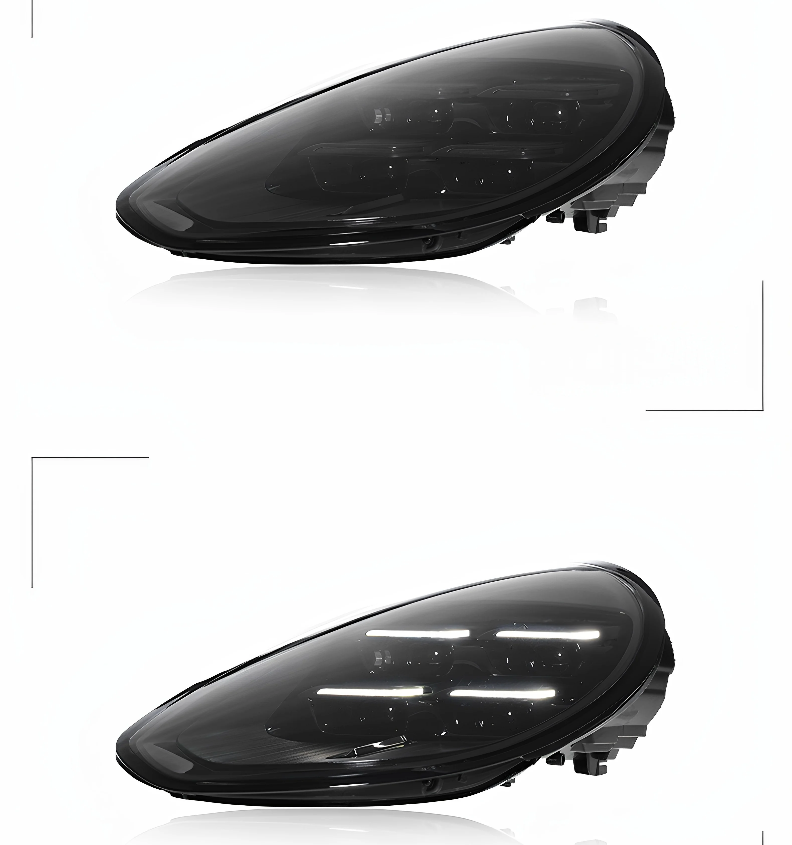 

for 10-16 Porsche Panamera Headlight Assemblies, Panamera Modified New matrix Lens Flow Turning