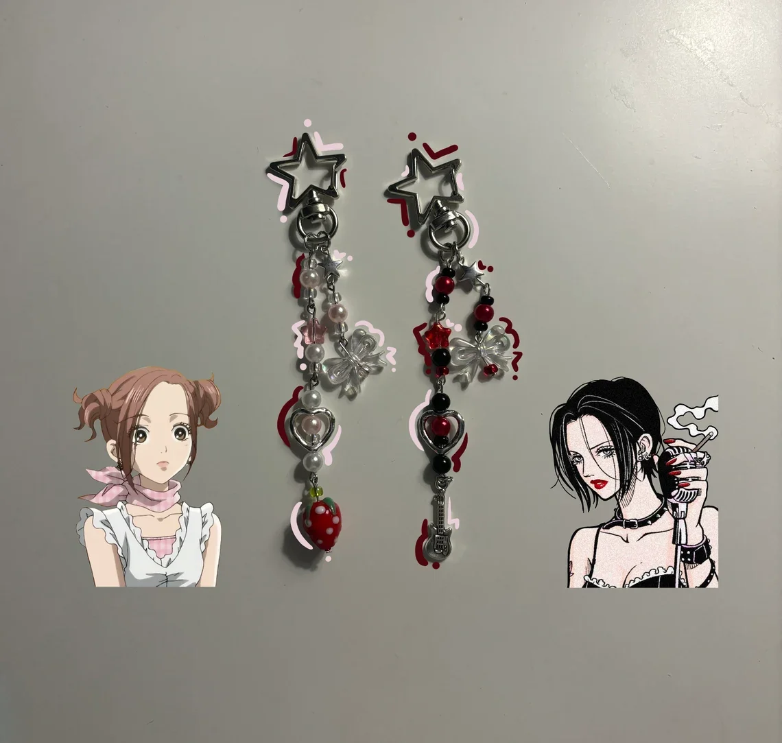 Nana and Hachi Keychains