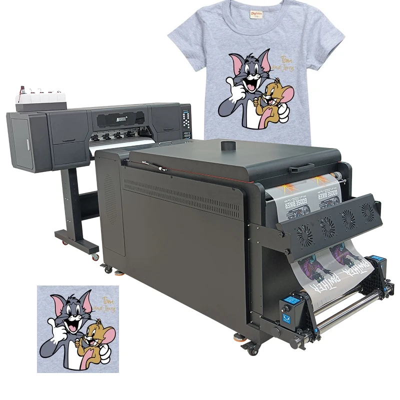 DTF 60cm High Resolution Inkjet Printer 4 Printing Head I3200 Cheapest T-shirt Printing Machine Heat Transfer Apparel Impresora