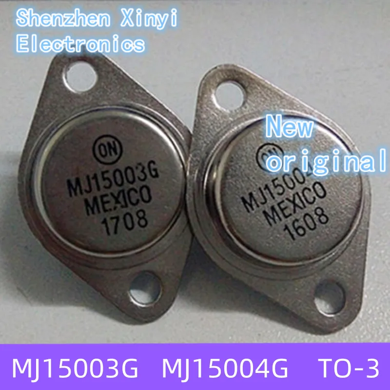 

New original 1SETS=2PCS MJ15003G MJ15004G MJ15003 MJ15004 TO-3 Iron cap matching pipe 140V/20A Triode iron cap