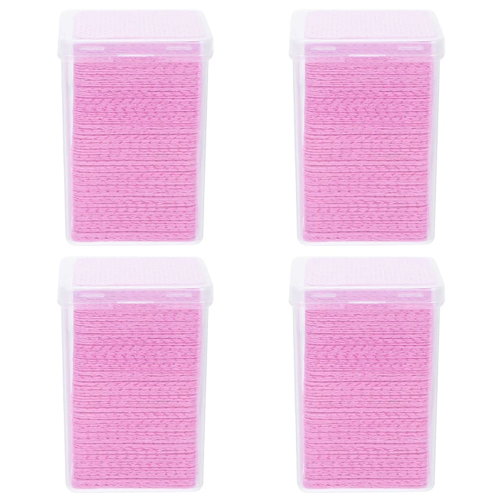 800 Stuks Wimper Extension Lijm Fles Poetsdoeken Premium Katoen Geweven Doekjes Schoon Veeg Lash Extension Remover Salon Gebruik