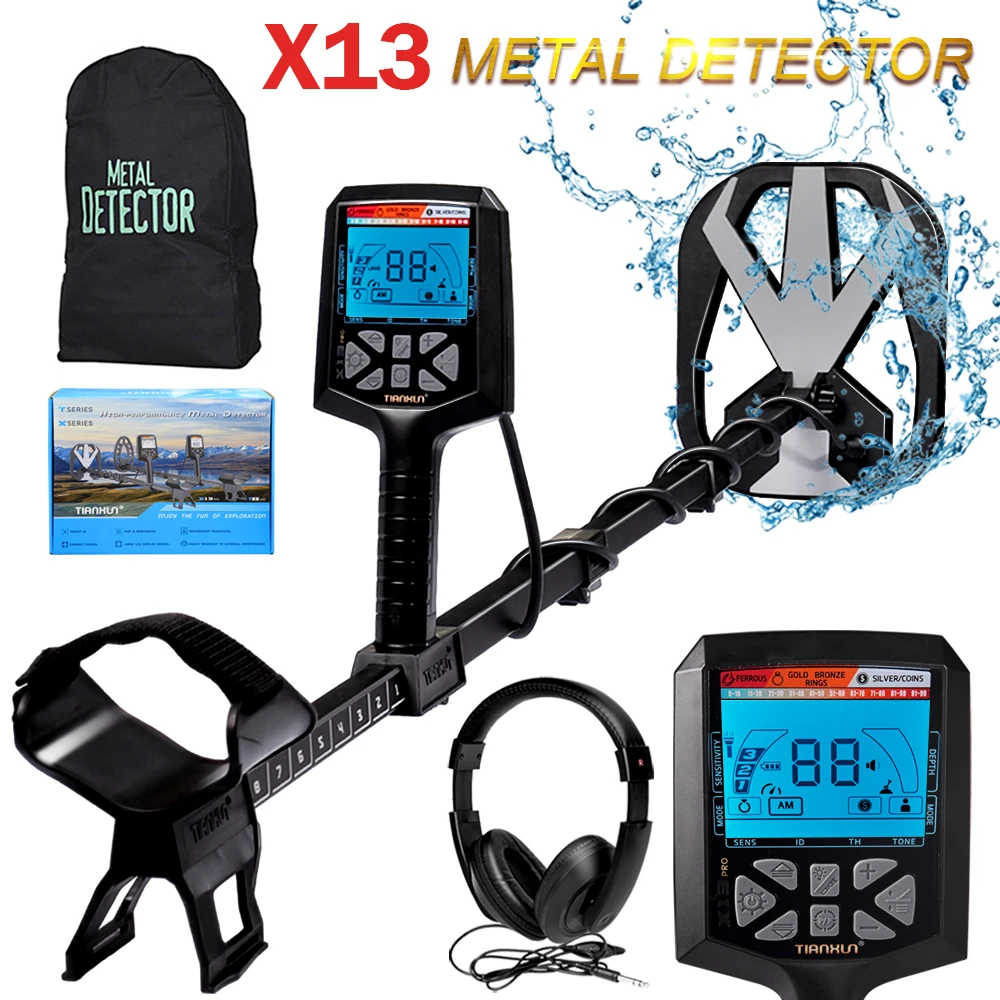 NEW Treasure Hunting Professional Industrial Metal Detector Gold Detector X13 Gold Metal Detector